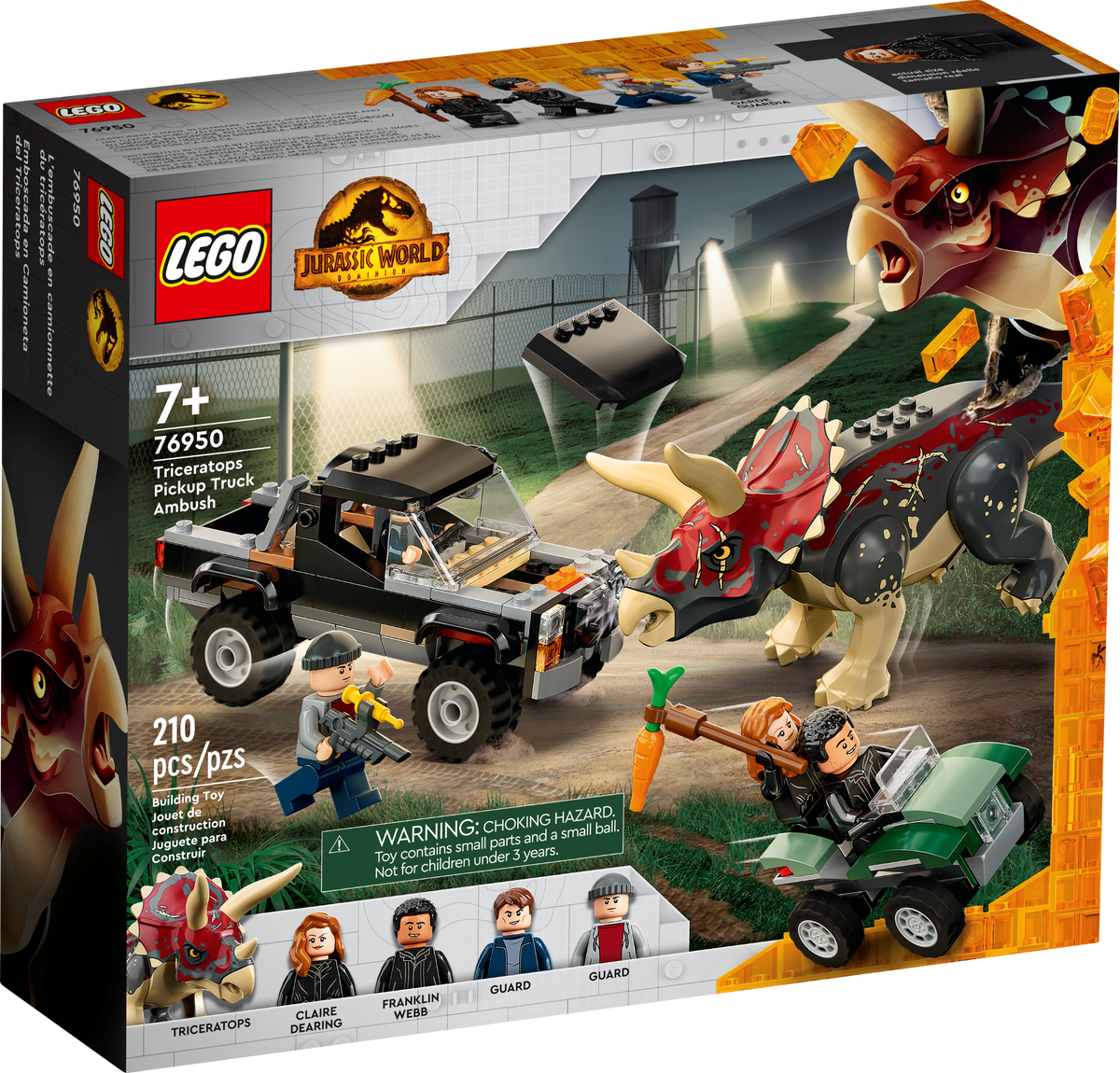 76950: Triceratops Pick-up Truck Ambush